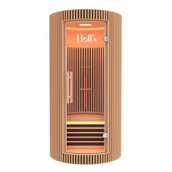 Sauna Moon Infrar&oslash;d Rund 1 plads tr&aelig;farve Holls